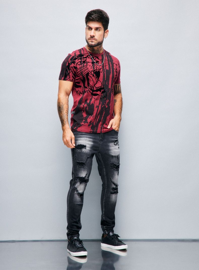 Jeans Ed Hardy Contrastado Rotura Terciopelo-4