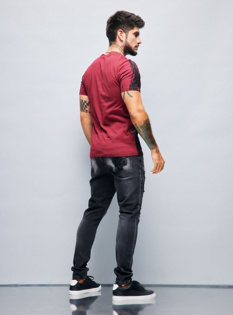Jeans Ed Hardy Contrastado Rotura Terciopelo-5
