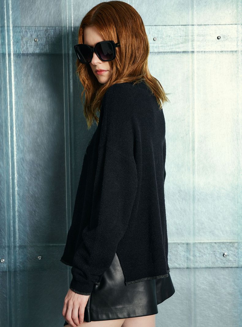 Sweater Texto Frontal Brillante-1