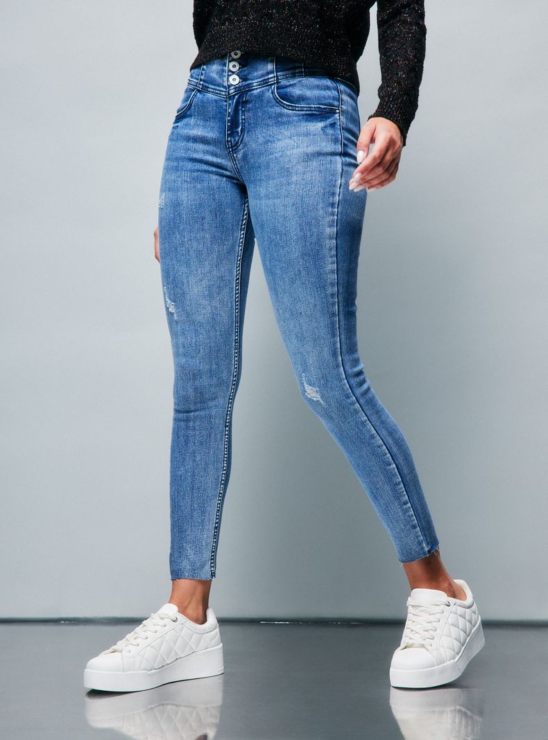 Jeans Pretina Corset Basta Cortada-0