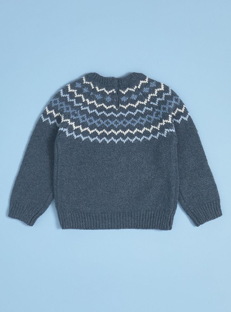 Sweater con Greca Azules-1