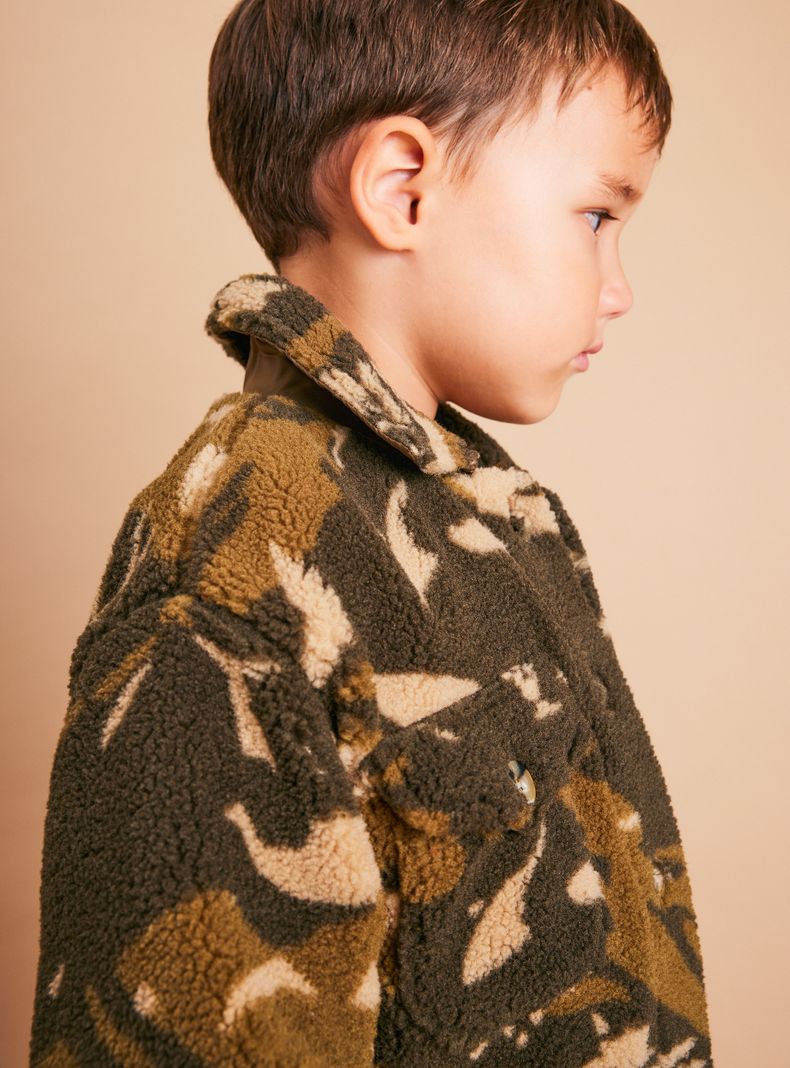 Chaqueta Sherpa Estampada-4