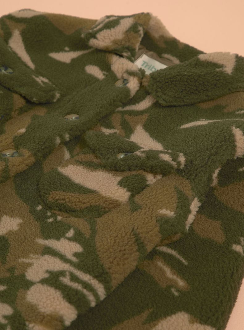 Chaqueta Sherpa Estampada-3