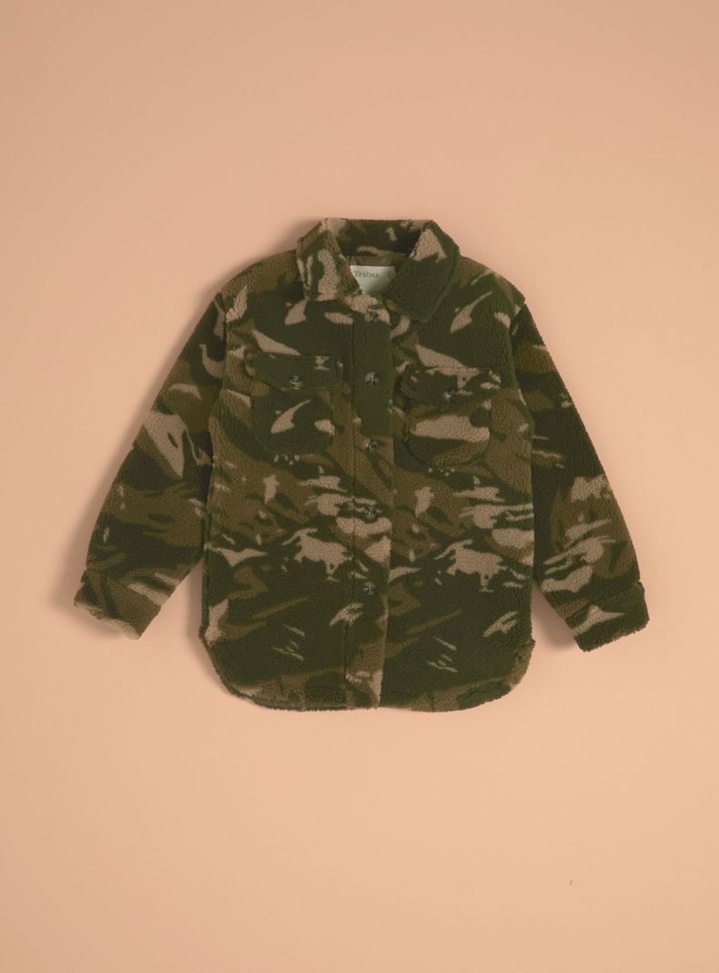 Chaqueta Sherpa Estampada-1