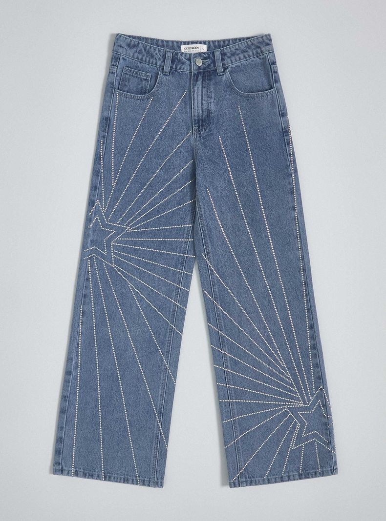 Jeans Pattern Full Strass-0