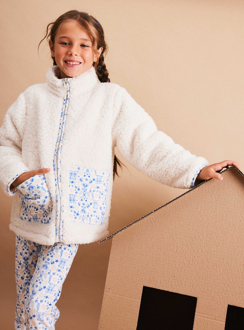 Polar Bolsillos Estampado Stitch-0