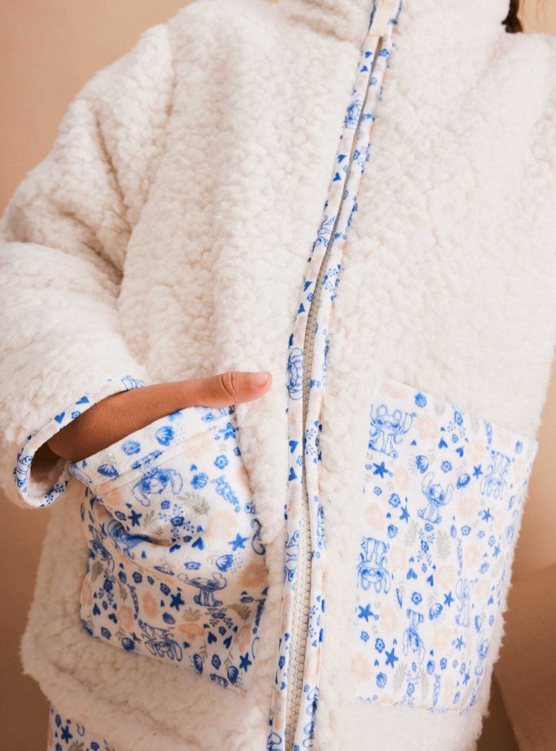 Polar Bolsillos Estampado Stitch-1