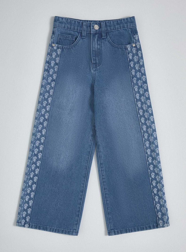 Jeans Panel con Estampado-2