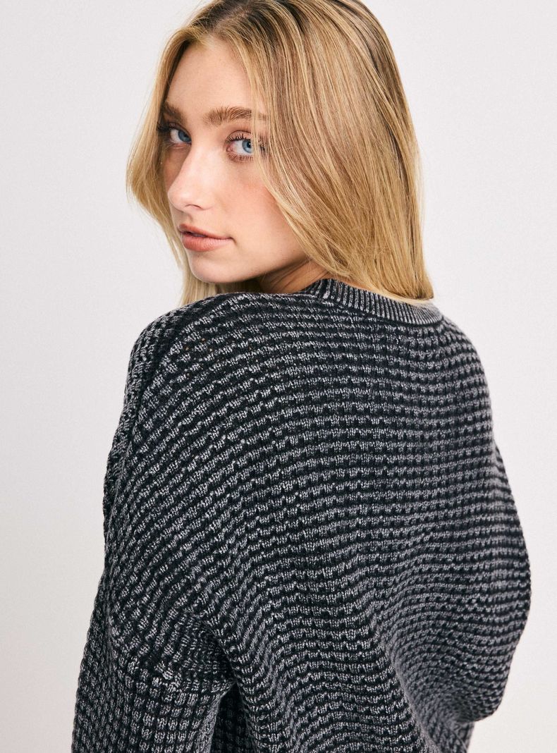 Sweater Cuello Redondo Lavado-3