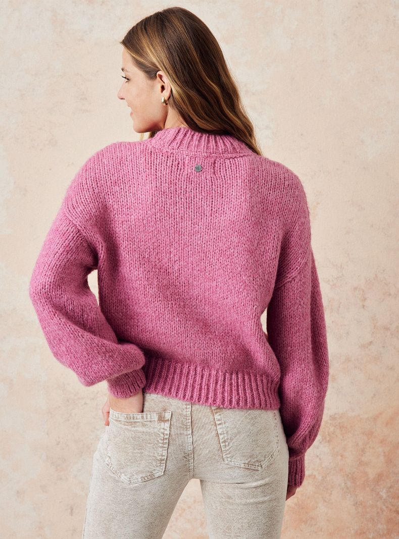 Sweater Melange Cuello Redondo-1
