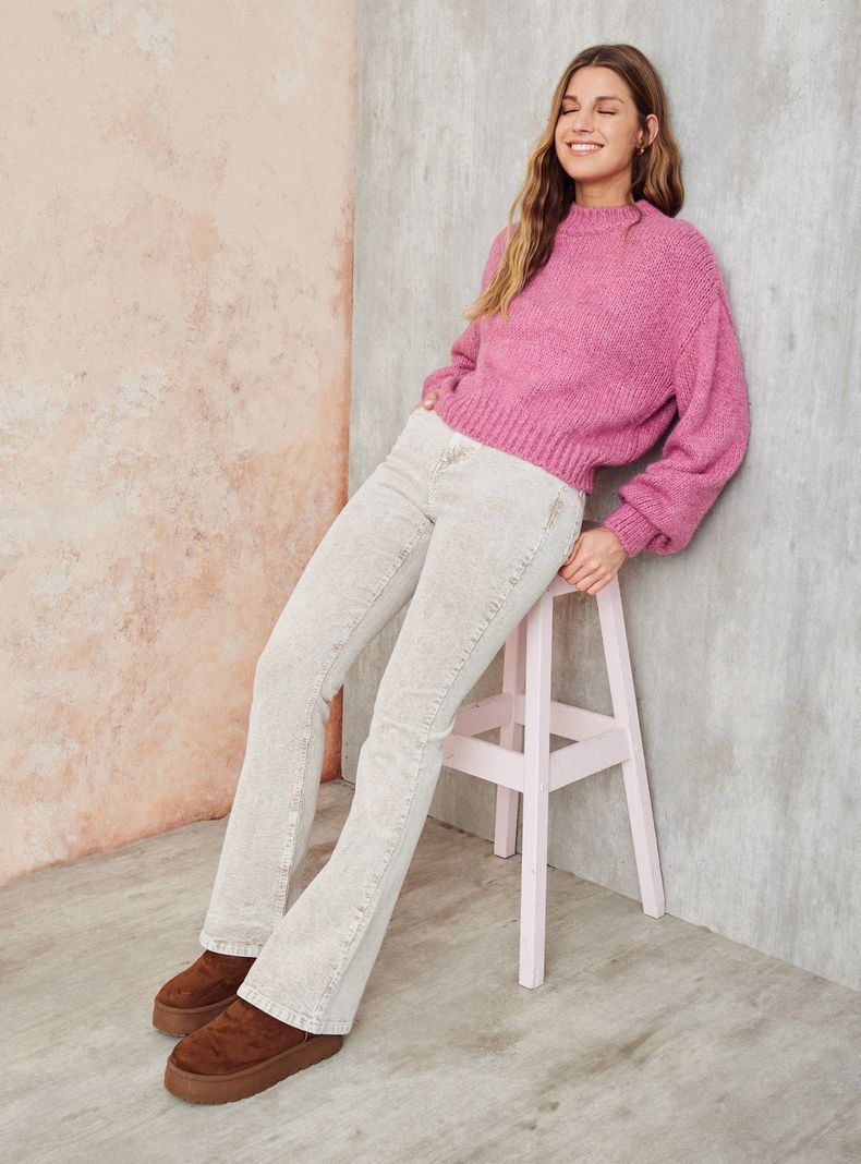 Sweater Melange Cuello Redondo-4