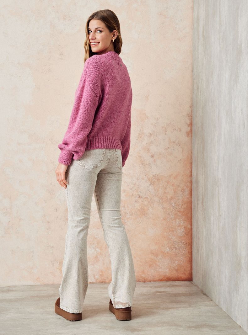 Sweater Melange Cuello Redondo-5