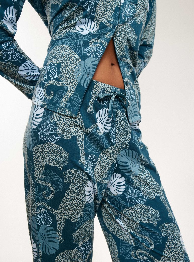 Pijama Camisero Full Print Tacto Peach-3