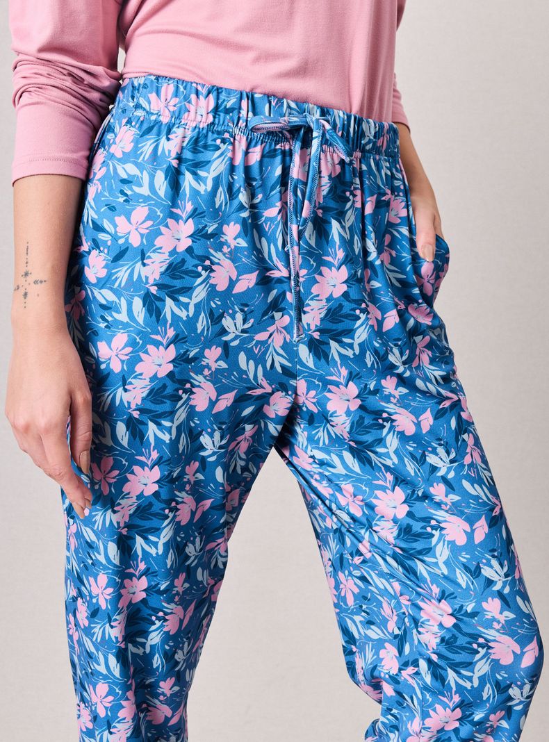 Pantalón Pijama Full Print Tacto Peach-2