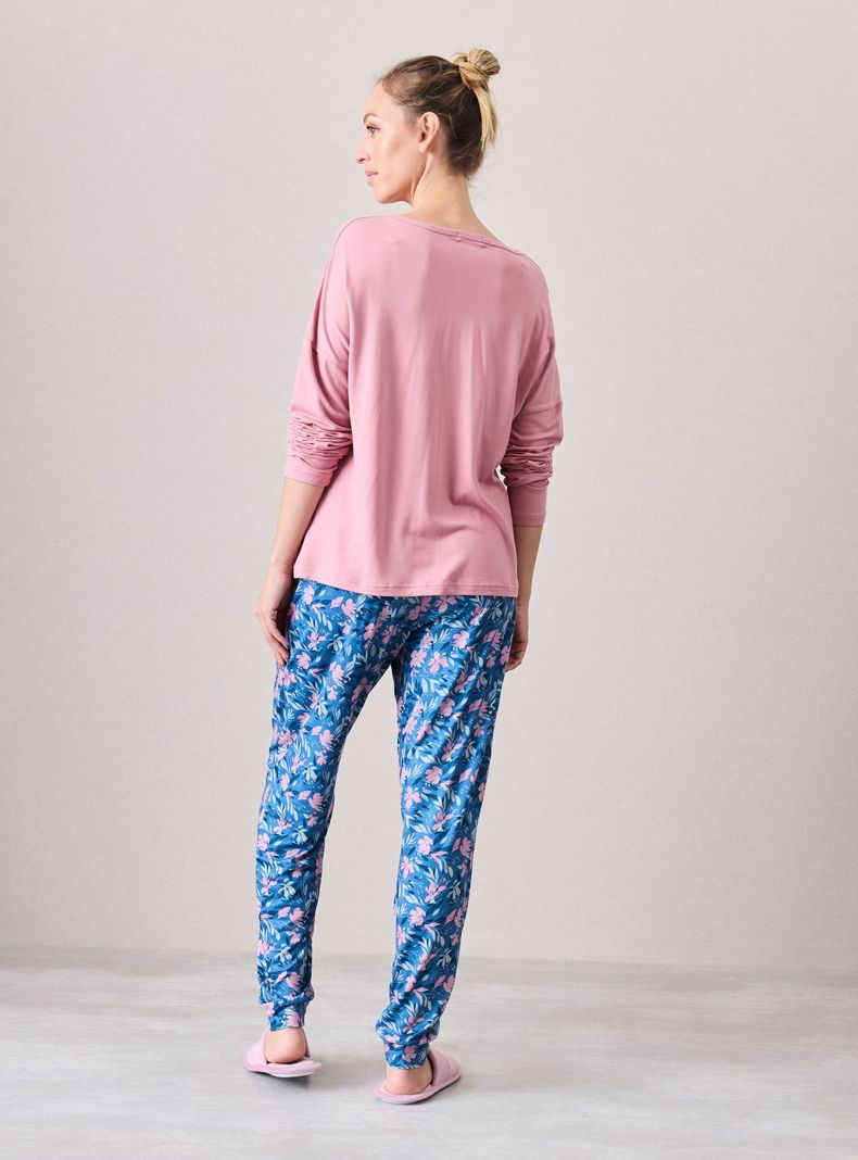 Pantalón Pijama Full Print Tacto Peach-5