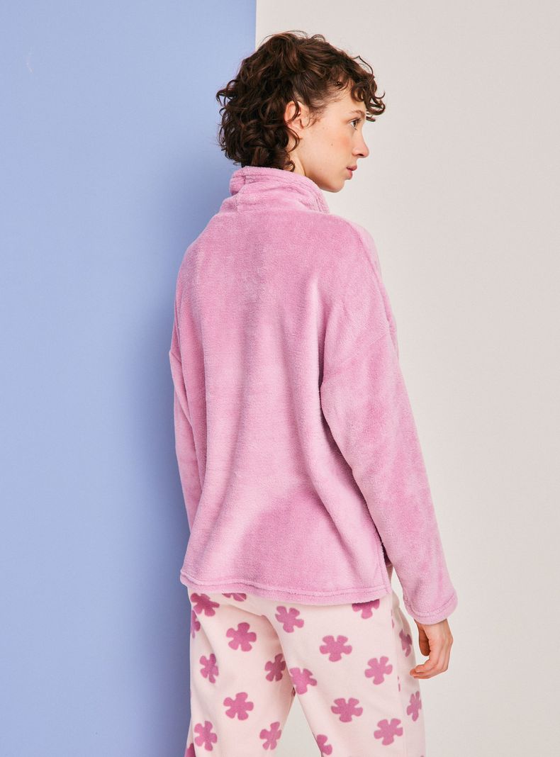 Pijama Cuello Alto Polar Aplicación Bordado Disney-1