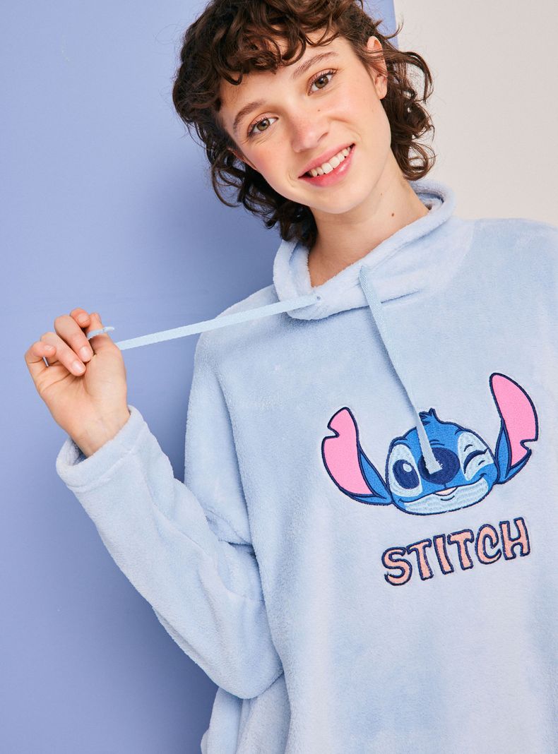 Pijama Cuello Alto Polar Bordado Disney Stitch-2