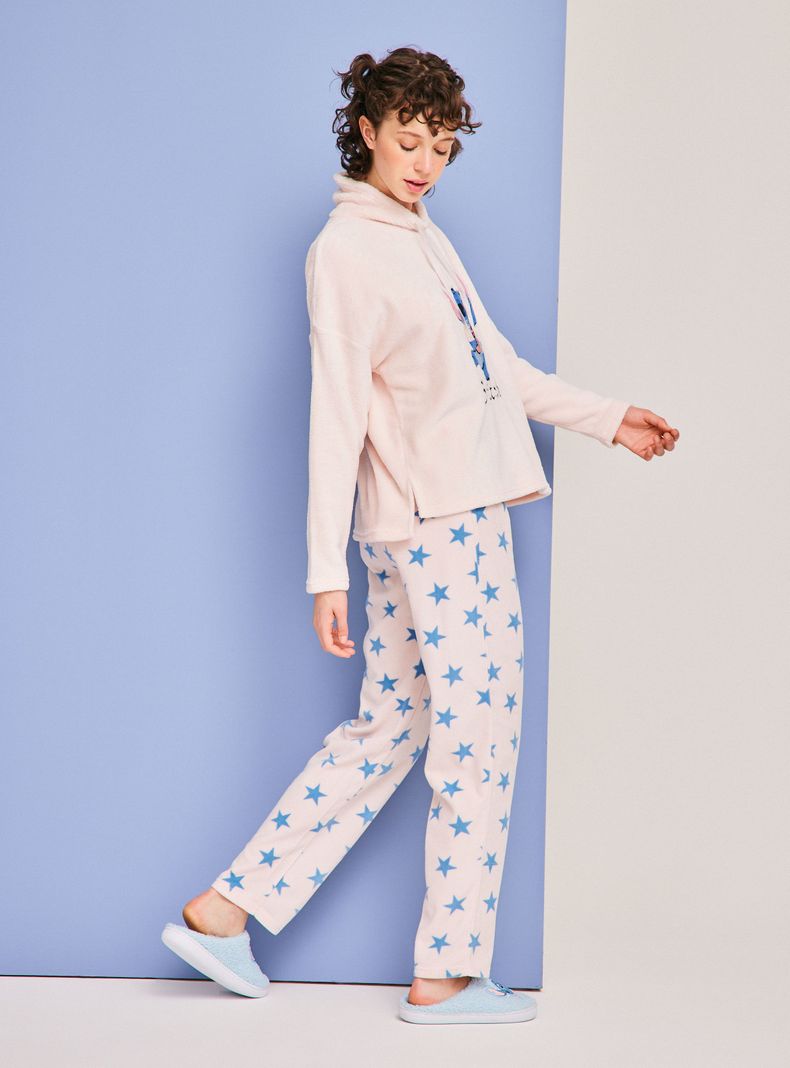 Pijama Cuello Alto Bordado Disney Stitch de Polar-5