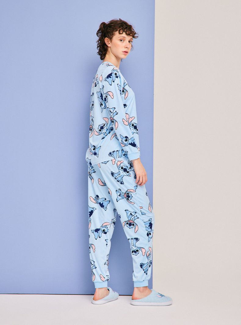 Pijama Velour Full Print Disney Stitch-5