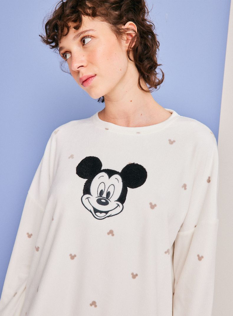 Pijama Disney Mickey Bordado Full Print Folia-2
