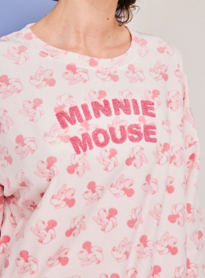 Pijama Disney Minnie Bordado Full Print-2