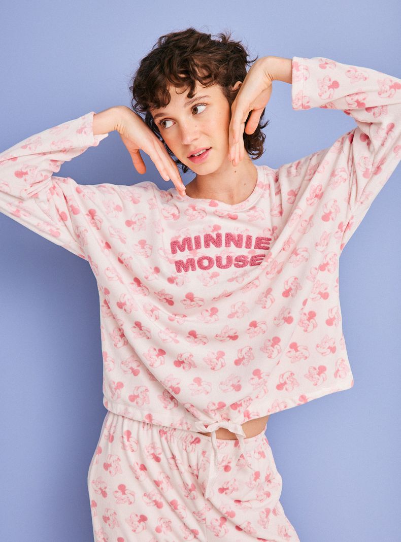 Pijama Disney Minnie Bordado Full Print-0