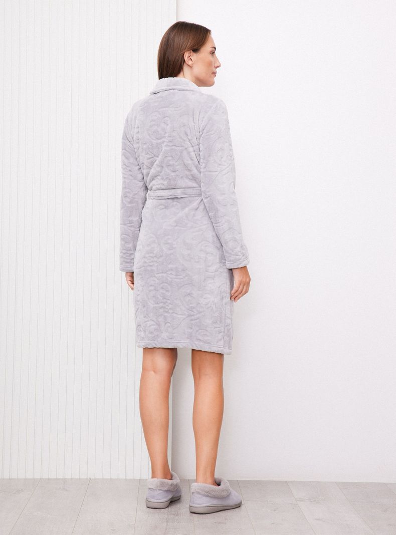 Bata Coral Fleece Embosse Suave-5