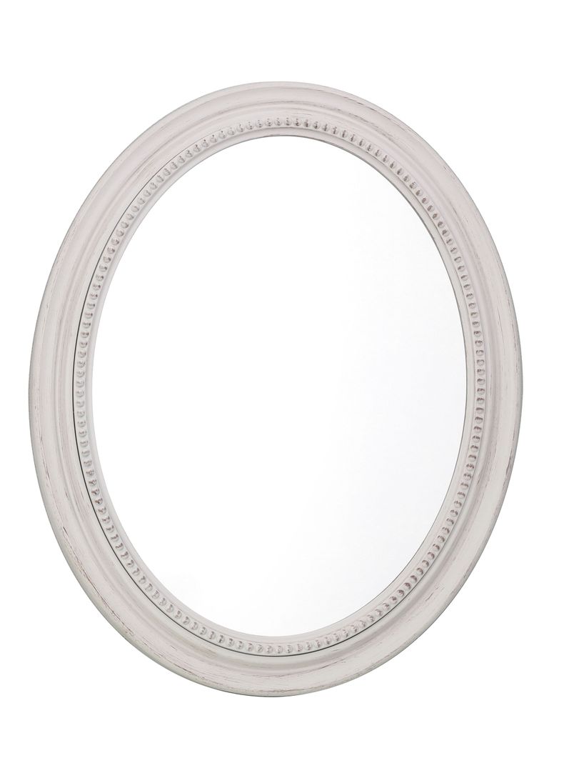 Espejo Ovalado Blanco Alba 77 x 60 cm-0