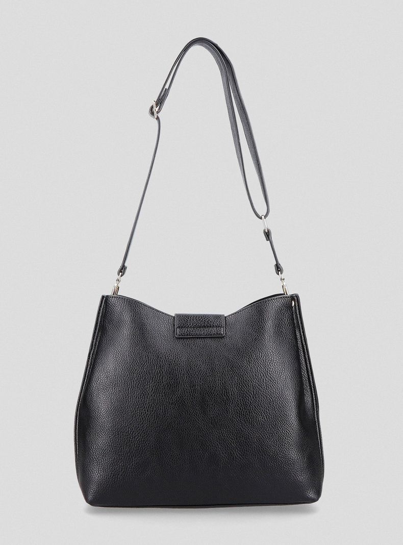 Cartera Tote Bag Cuero Sintético con Textura Grano-2