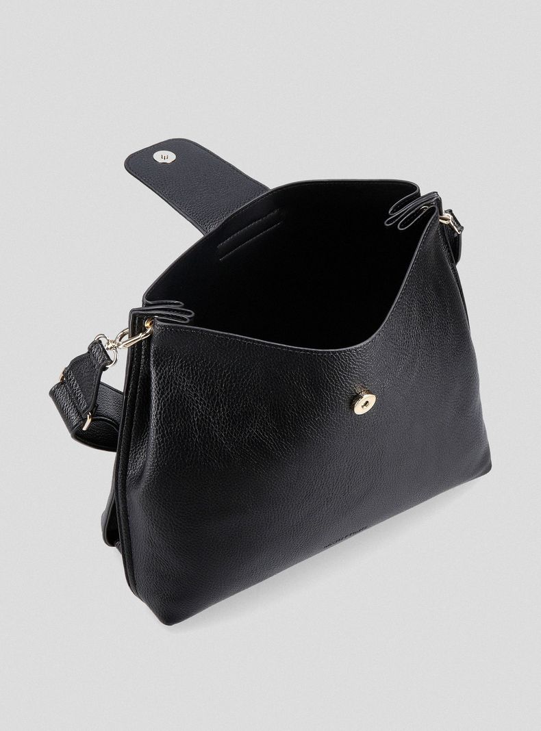 Cartera Tote Bag Cuero Sintético con Textura Grano-3