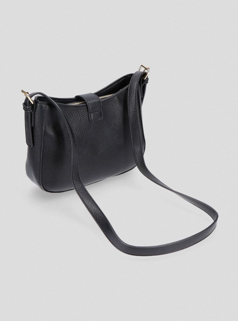 Cartera Crossbody Cuero Sintético Textura Grano-2