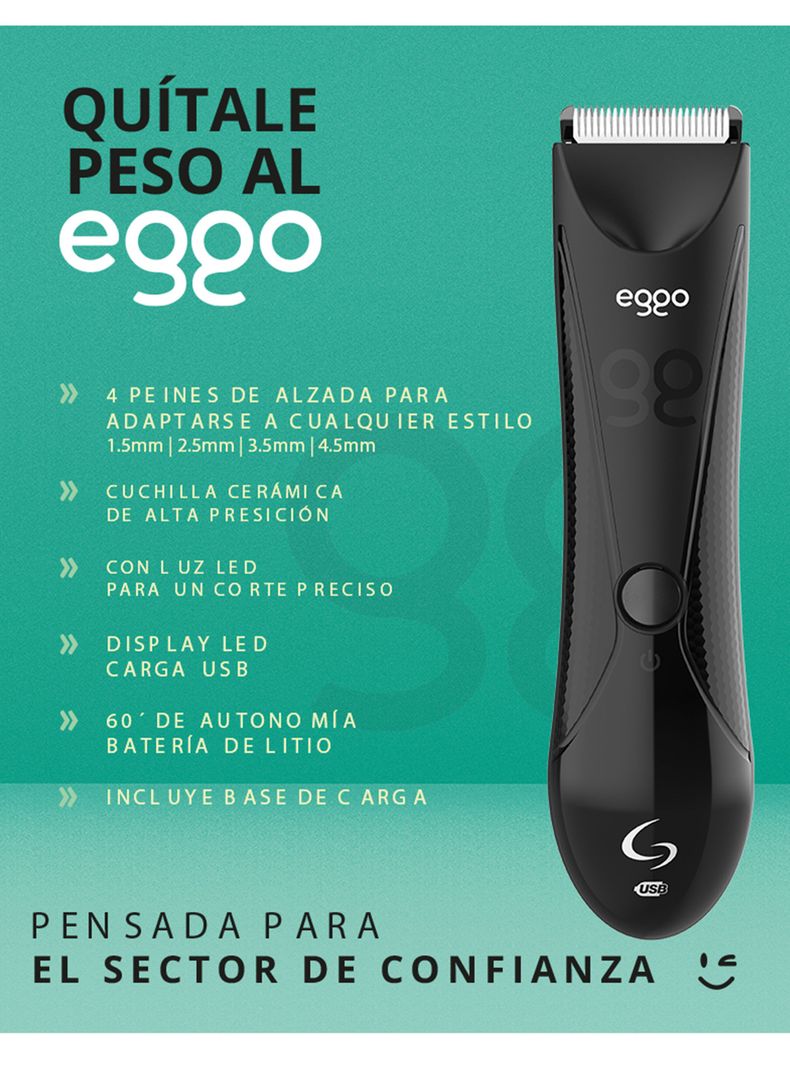 Rasuradora Corporal Masculina Eggo-6