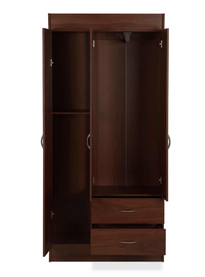 Clóset 3 Puertas 2 Cajones Chocolate-2