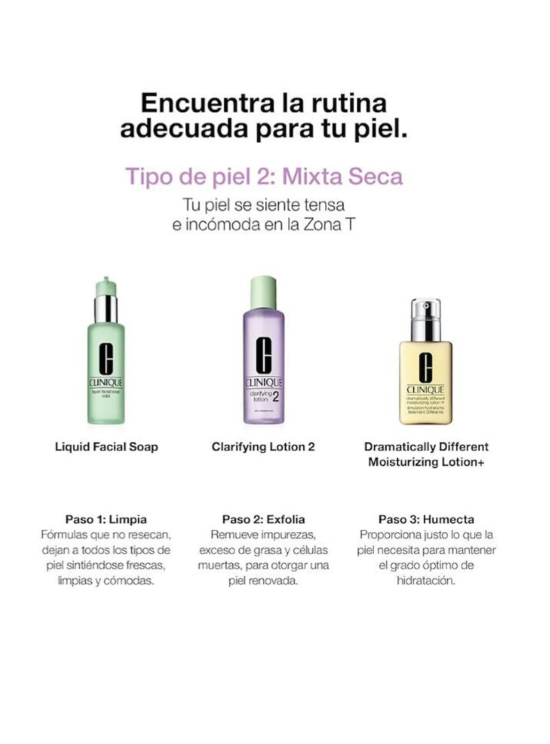 Loción Clinique Exfoliante Clarifying 2 Piel Mixta-Seca 200 ml-2
