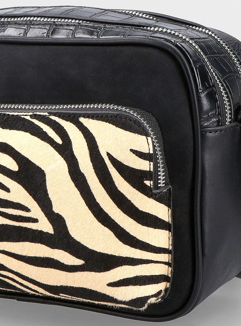 Cartera Estampado en Animal en Bolsillo Delantero-6