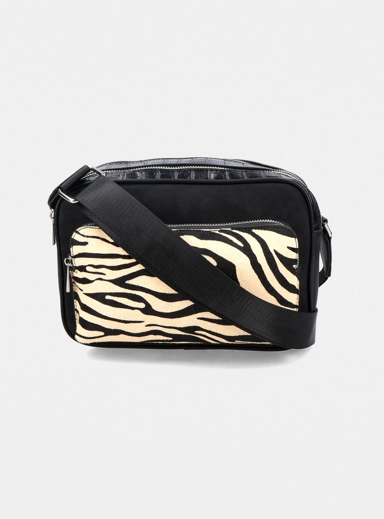 Cartera Estampado en Animal en Bolsillo Delantero-2