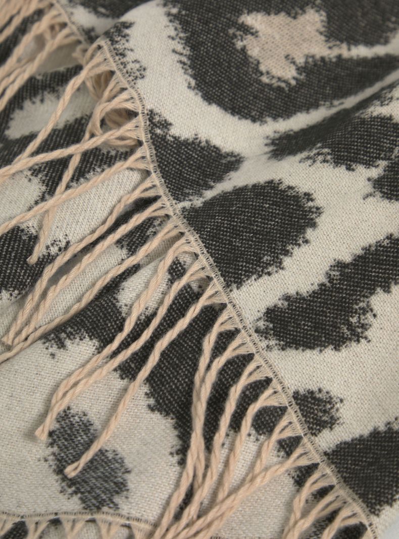 Chal Ruana Flecos Animal Print-3