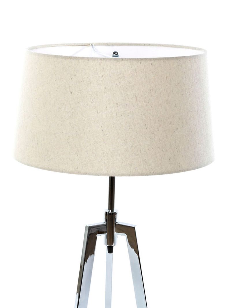 Lámpara de Sobremesa Cromo Beige Diseño 3-1