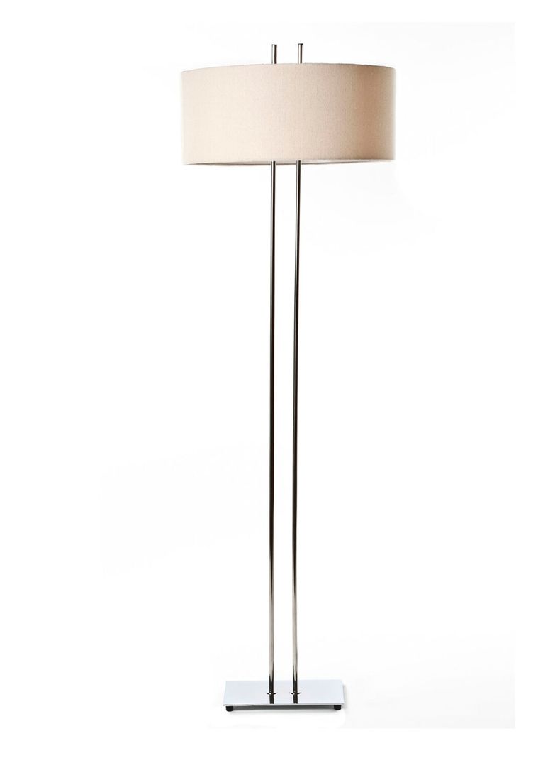 Lampara de Pie Cromo 150x50 cm