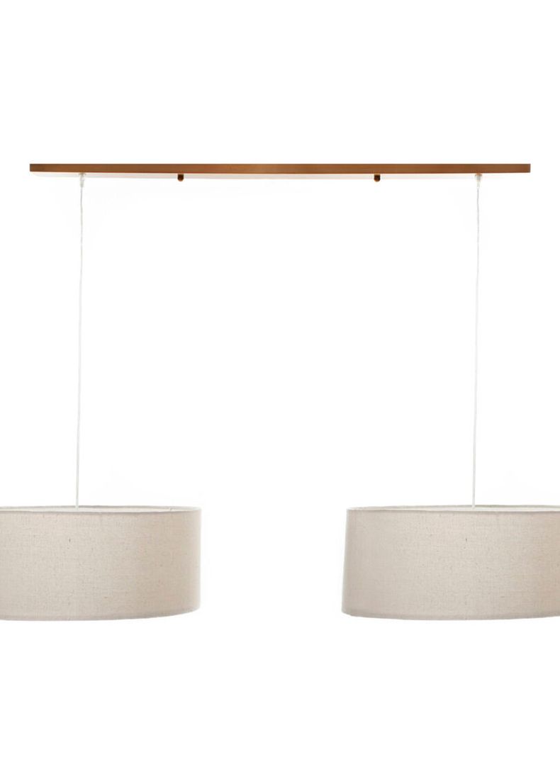 Lámpara Diseño 3 Colgante Crudo 2 Luces-1
