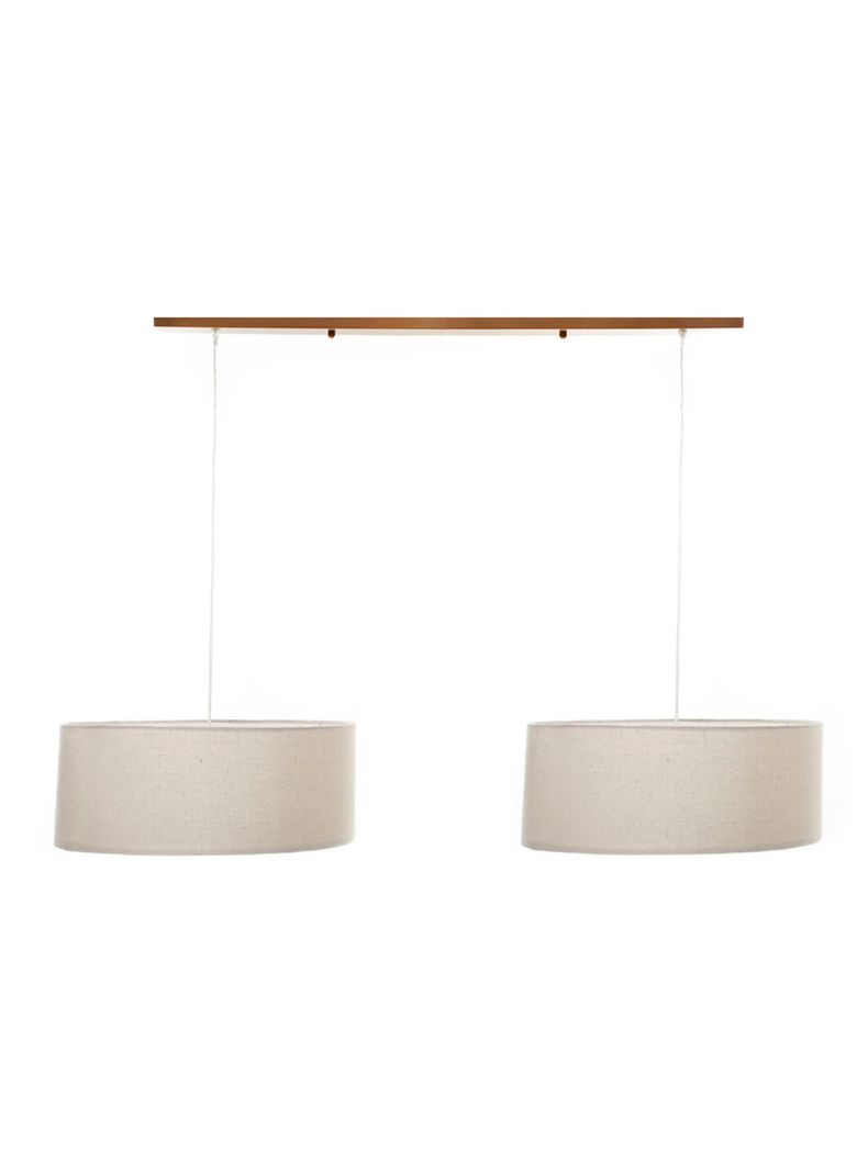 Lámpara Diseño 3 Colgante Crudo 2 Luces-0