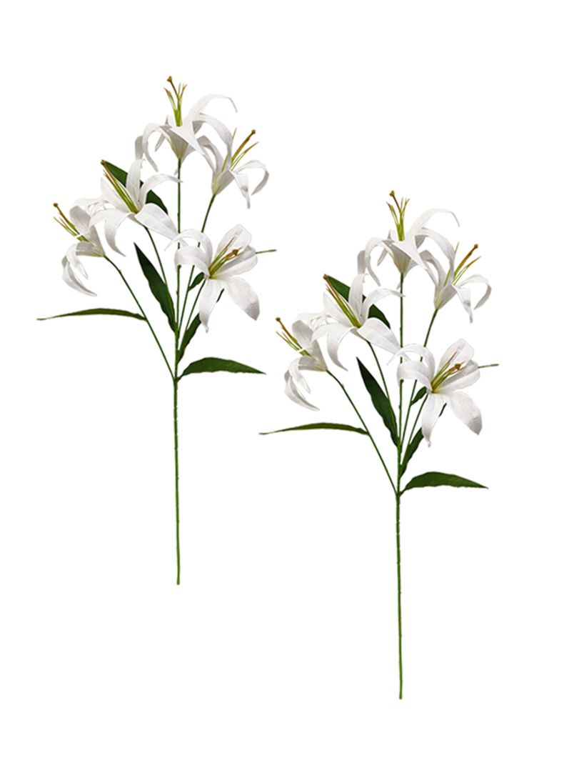 Lilium Blanco 2 Piezas-0