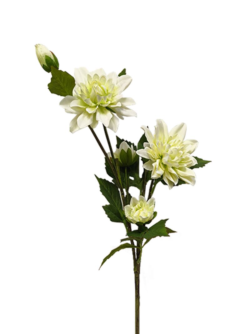 Flor Dalia Blanco 2 Piezas-2