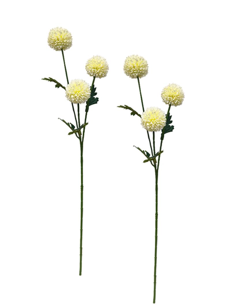 Flor Artificial Crisantemo Blanco 2-0