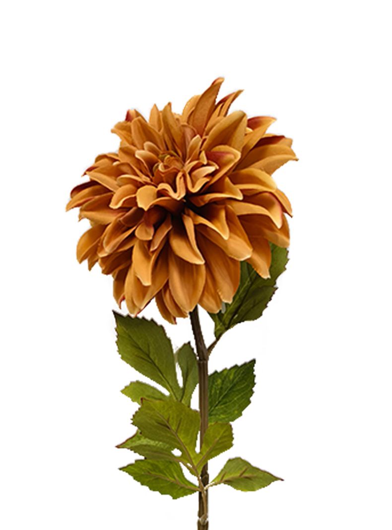 Flor Dalia Naranjo 2 Piezas-2