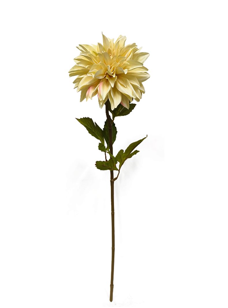 Flor Dalia Crema 2 Piezas-1