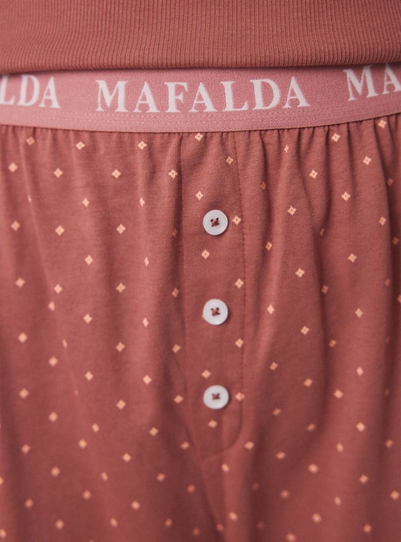 Pijama Largo Algodón Estampado Mafalda-3