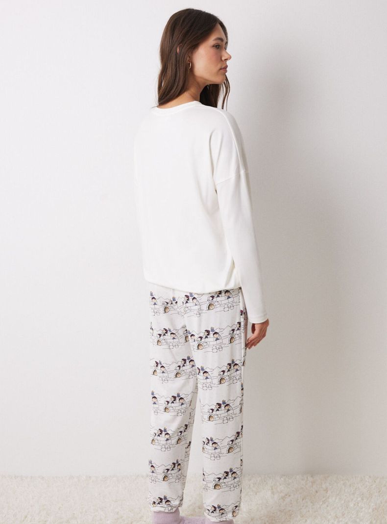 Pijama Largo Punto Snoopy-1