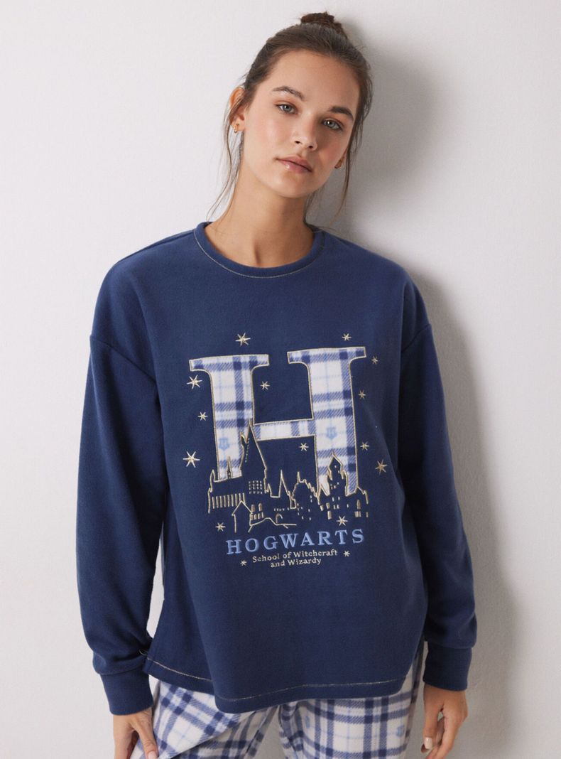 Pijama Polar Cuadros Harry Potter-2