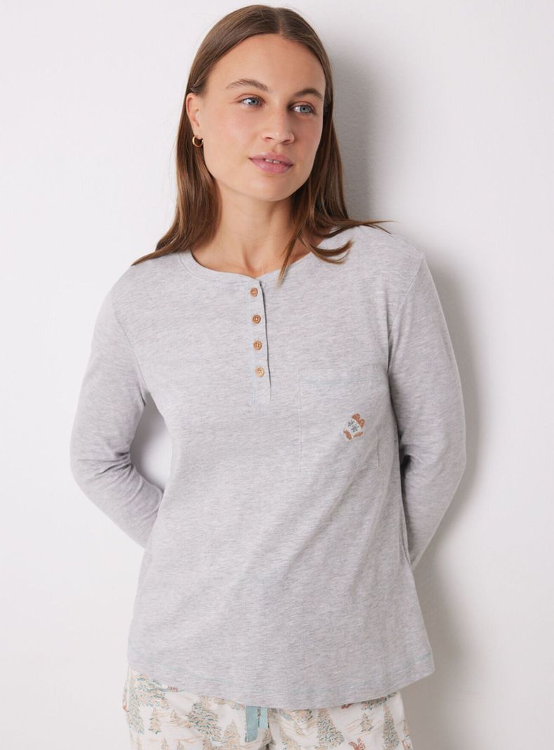 Pijama Largo Algodón Motivos Navideños-2